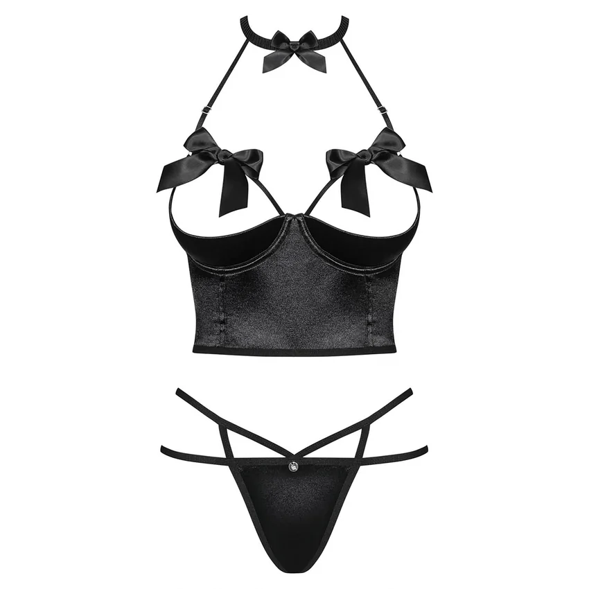 Set Obsessive Delishya Negru L-XL