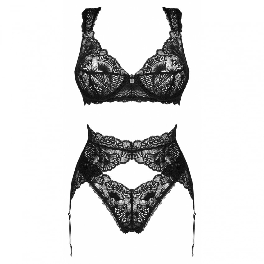 Set Obsessive Donna Dream 3 Piese Negru XS-S