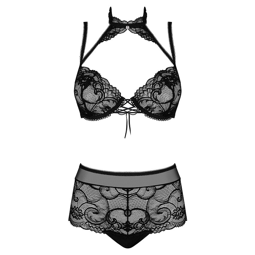 Set Obsessive Elizenes Negru S-M