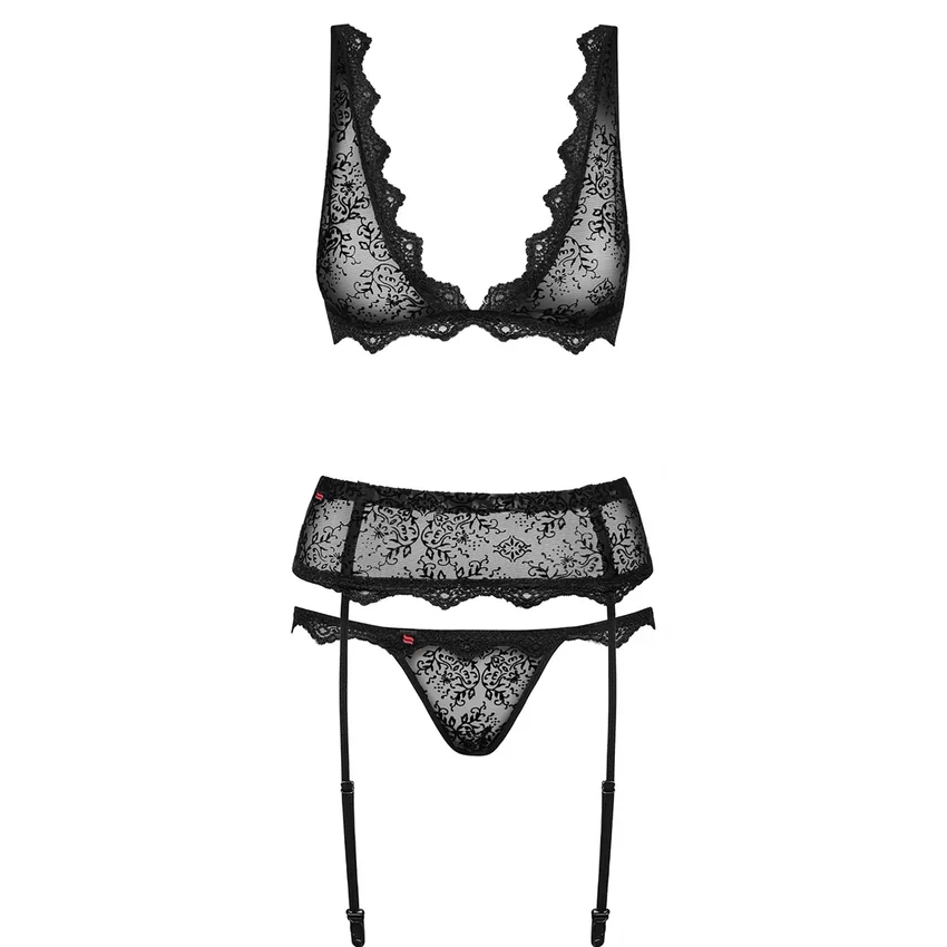 Set Obsessive Emperita Negru S-M