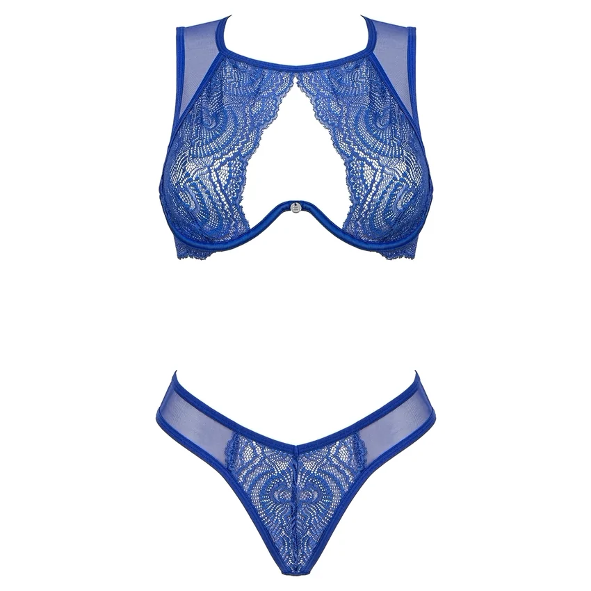 Set Obsessive Giselia Albastru XS-S