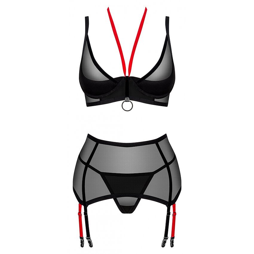 Set Obsessive Glandez 3 Piese Negru XS-S