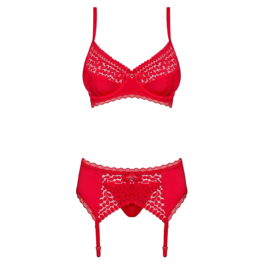 Set Obsessive Jolierose Roșu S-M