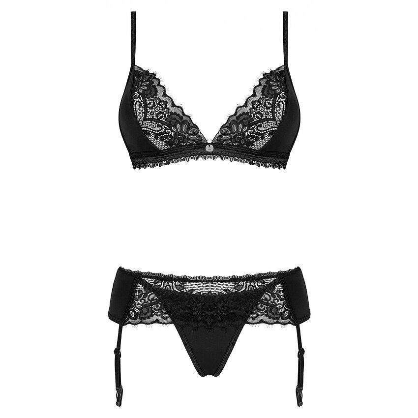 Set Obsessive Maderris 3 Piese Negru XS-S