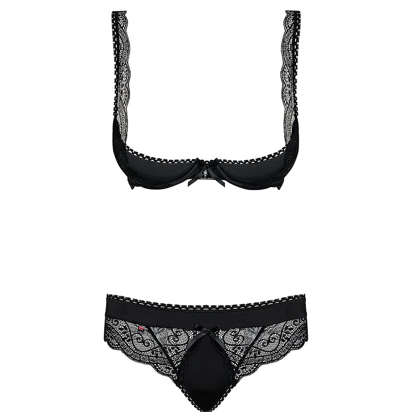 Set Obsessive Miamor Negru L-XL
