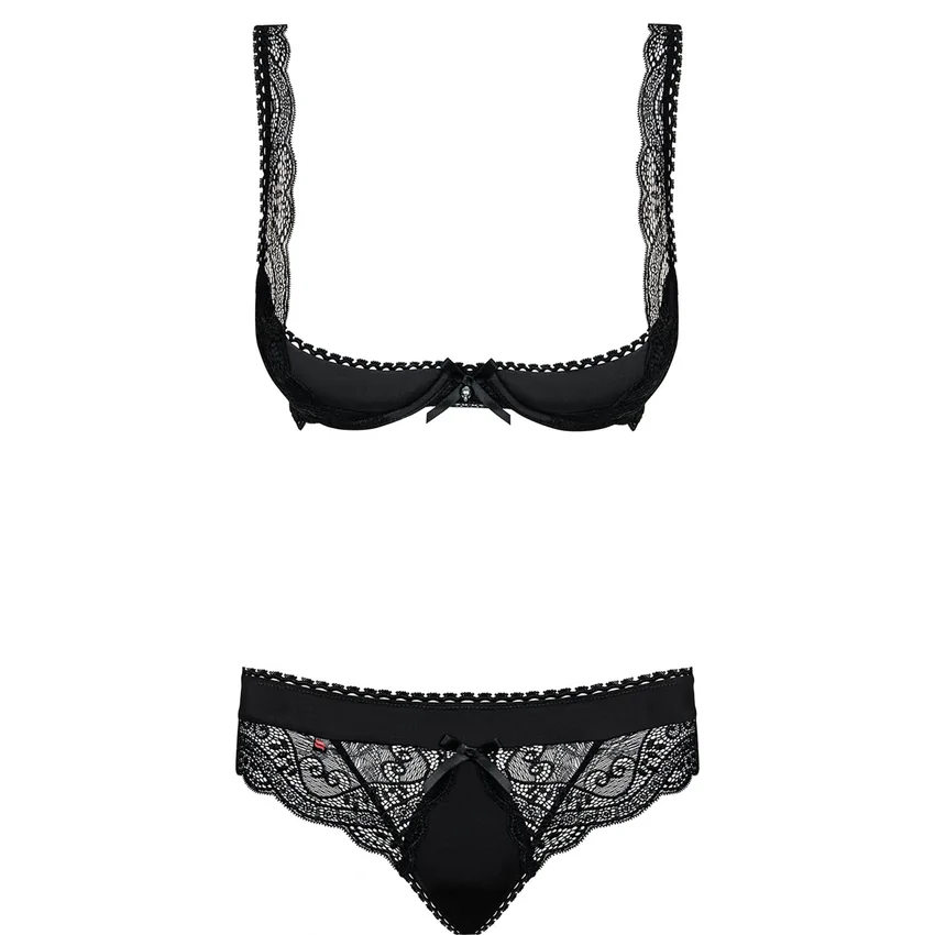 Set Obsessive Miamor Negru L-XL