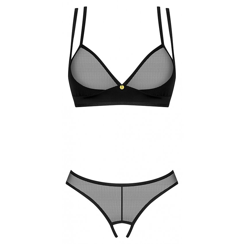 Set Obsessive Nesari Decupat 2 Piese Negru XS-S