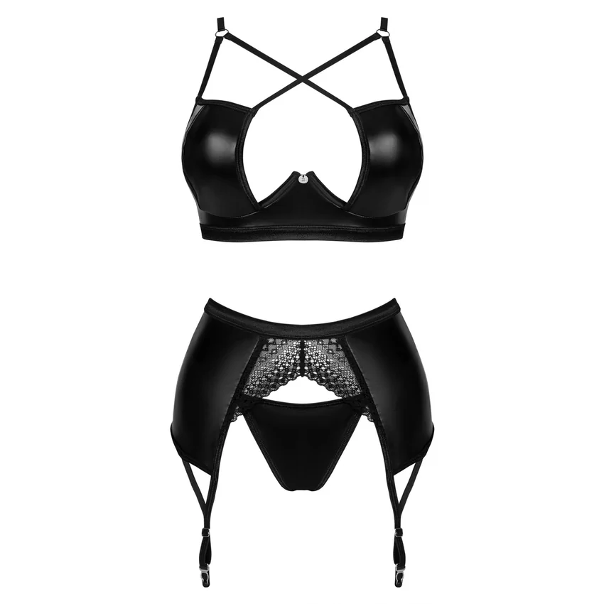 Set Obsessive Norides 3 Piese Negru XS-S