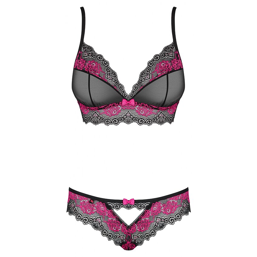 Set Obsessive Tulia Negru L-XL