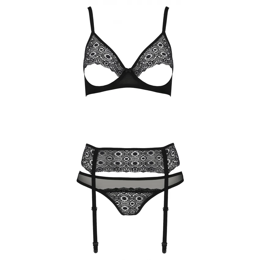 Set Passion Eco Zinnia Negru L-XL