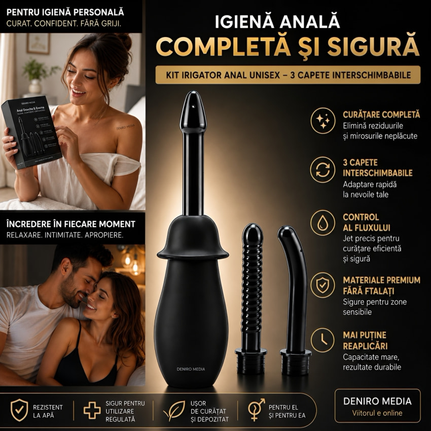 Setul De Igienă Sexuală Secretă Unisex Negru