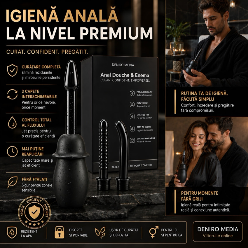 Setul De Igienă Sexuală Secretă Unisex Negru