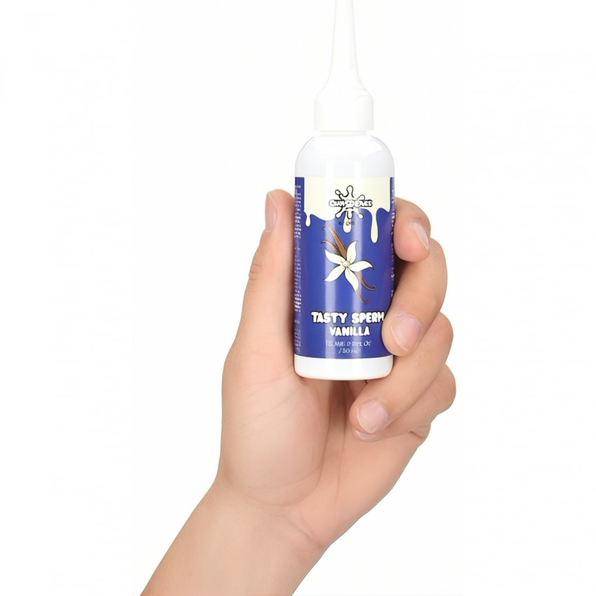 Shots Gel Comestibil Aromă Vanilie 80 ml — Efect Realist Alb