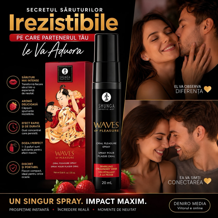 Shunga Waves Of Pleasure — Atomizator Căpșuni Spumante 20 ml