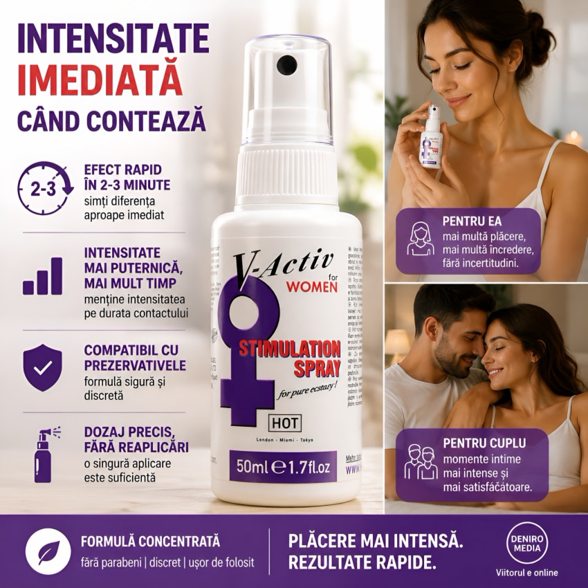 Spray De Stârnire Elegantă V-Activ 50 ml