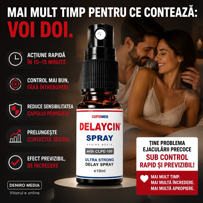 Spray Întârzierea Emiterii spermei Delaycin 10 ml