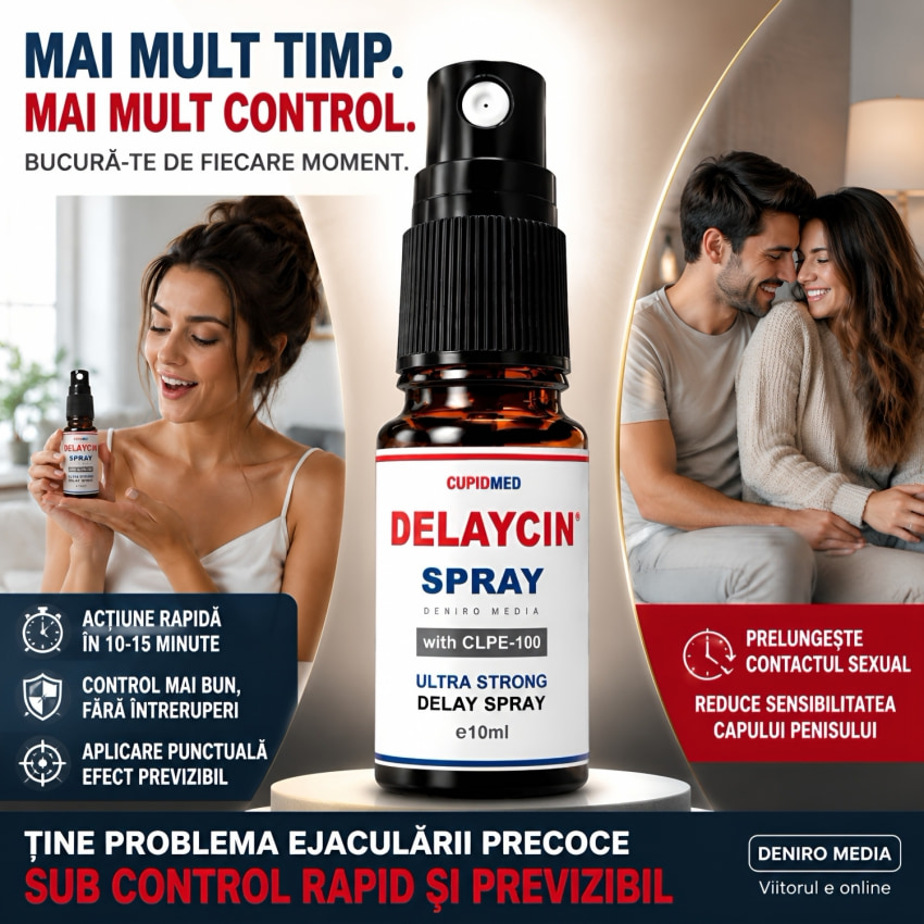 Spray Întârzierea Emisiei spermei Delaycin 10 ml