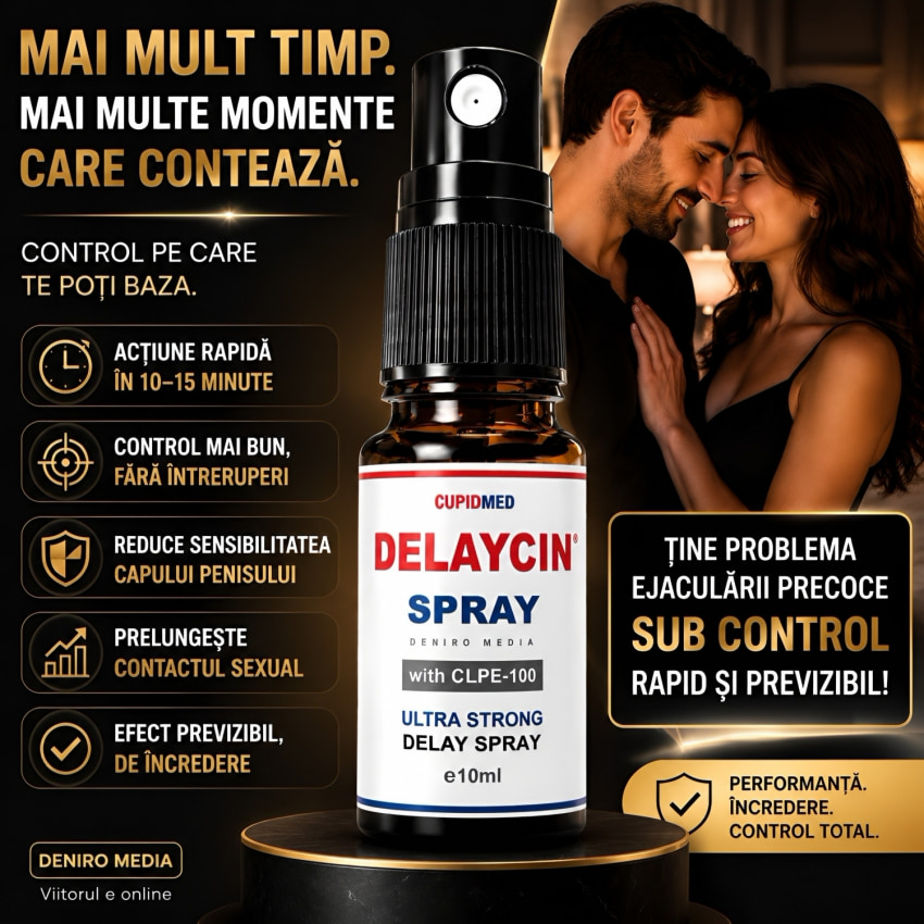 Spray Întârzierea Emiterii spermei Delaycin 10 ml