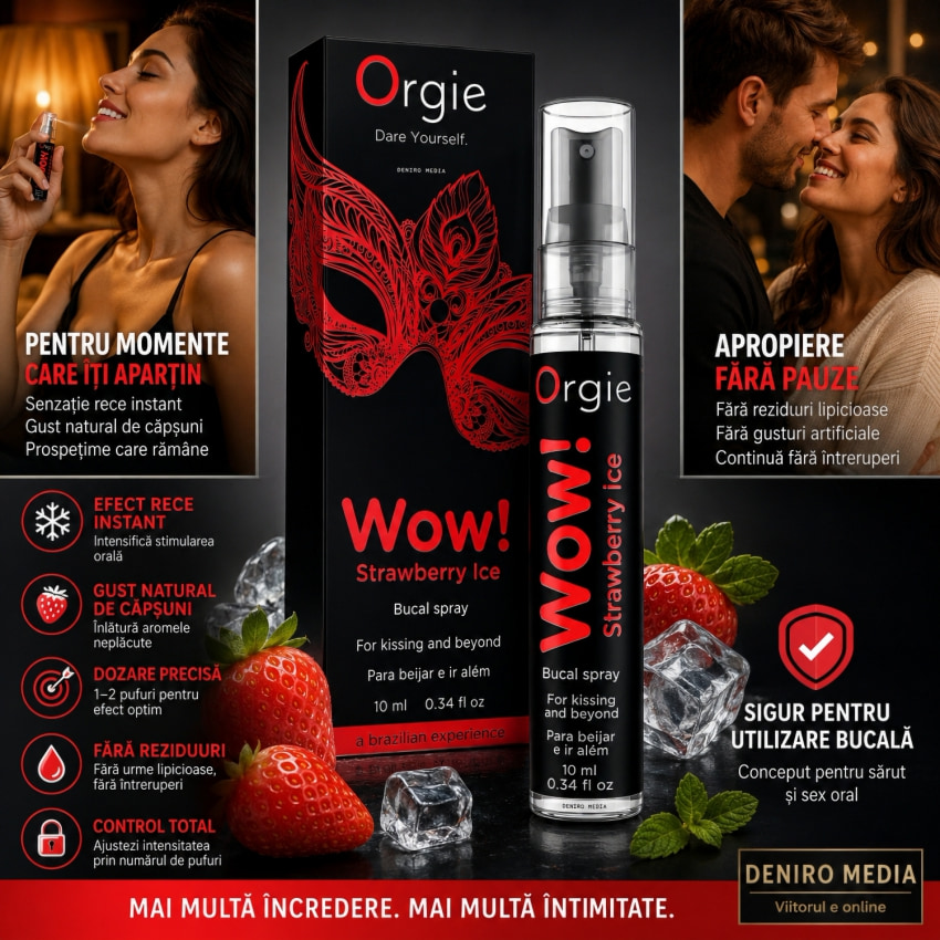 Spray Orgie Wow Strawberry Ice 10ml