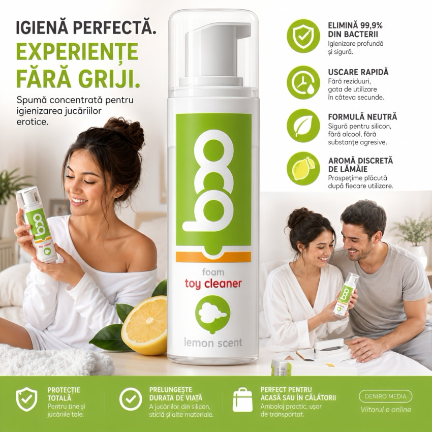 Spumă Dezinfectarea Jucăriilor Sexuale BOO 160ml