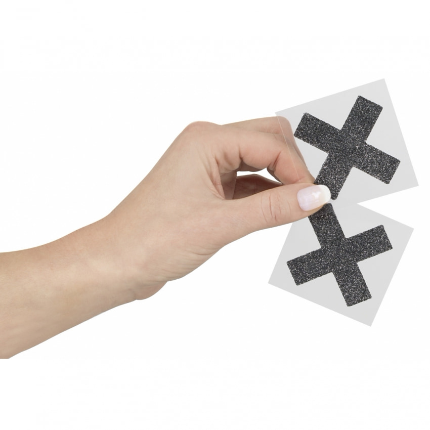 Stickere Pentru Sfârcuri Model X Negru