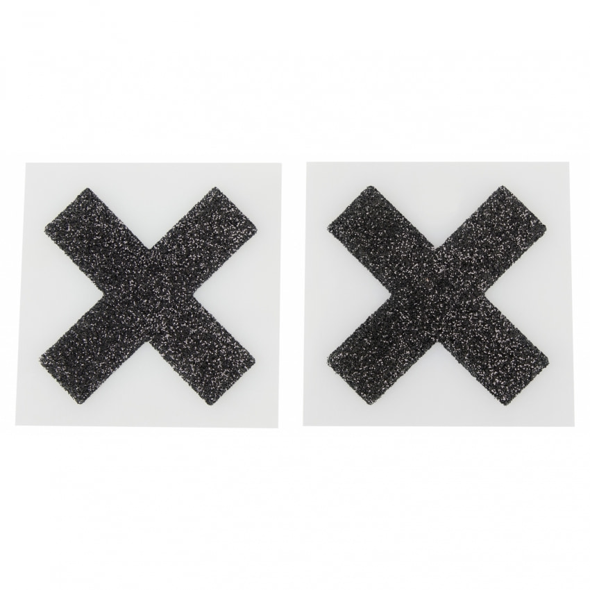 Stickere Pentru Sfârcuri Model X Negru