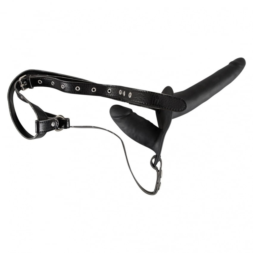 Strap On Dublu Negru