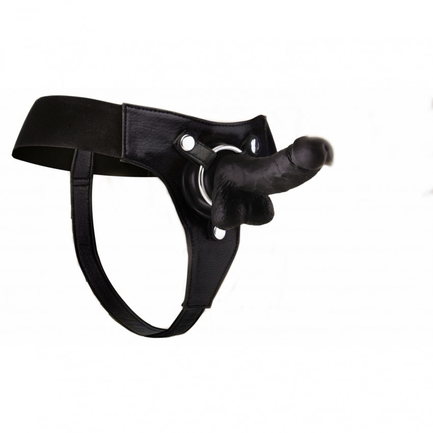 Strap-On Realistic 18cm Negru