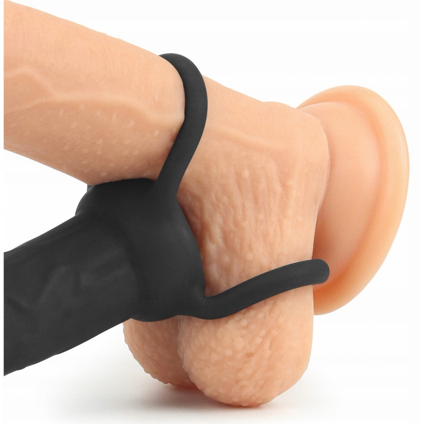Strap-On Stimulare Anală Double Prober Negru