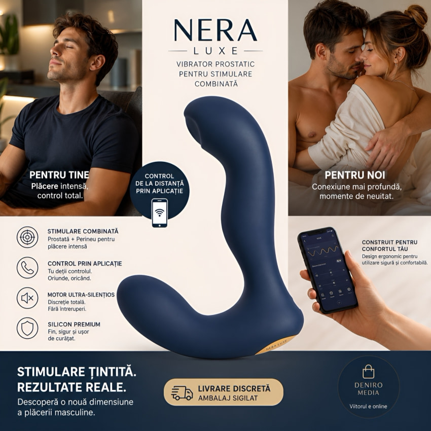 Svakom Iker Neo – Vibrator Prostatic 5+5, Cu acumulator Albastru