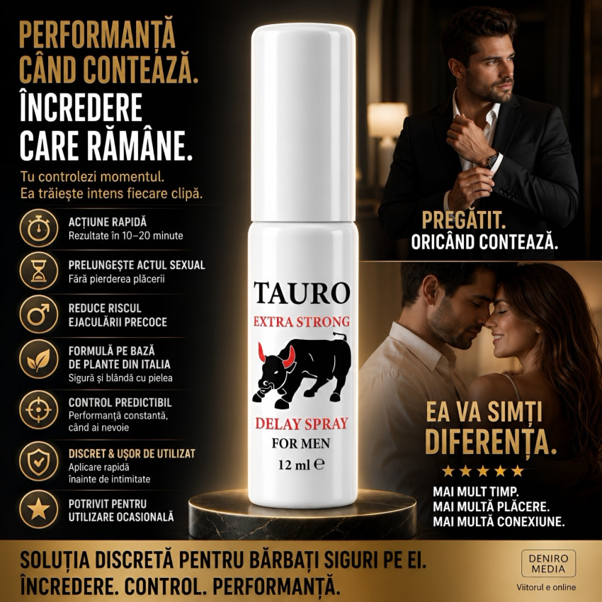 Tauro Extra Strong Delay Atomizator For Men 12ml