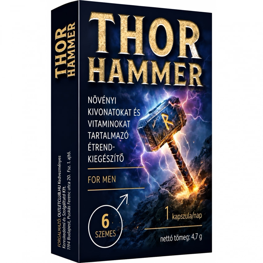 Thor Hammer Pills 6 Capsule Potență și Vigoare