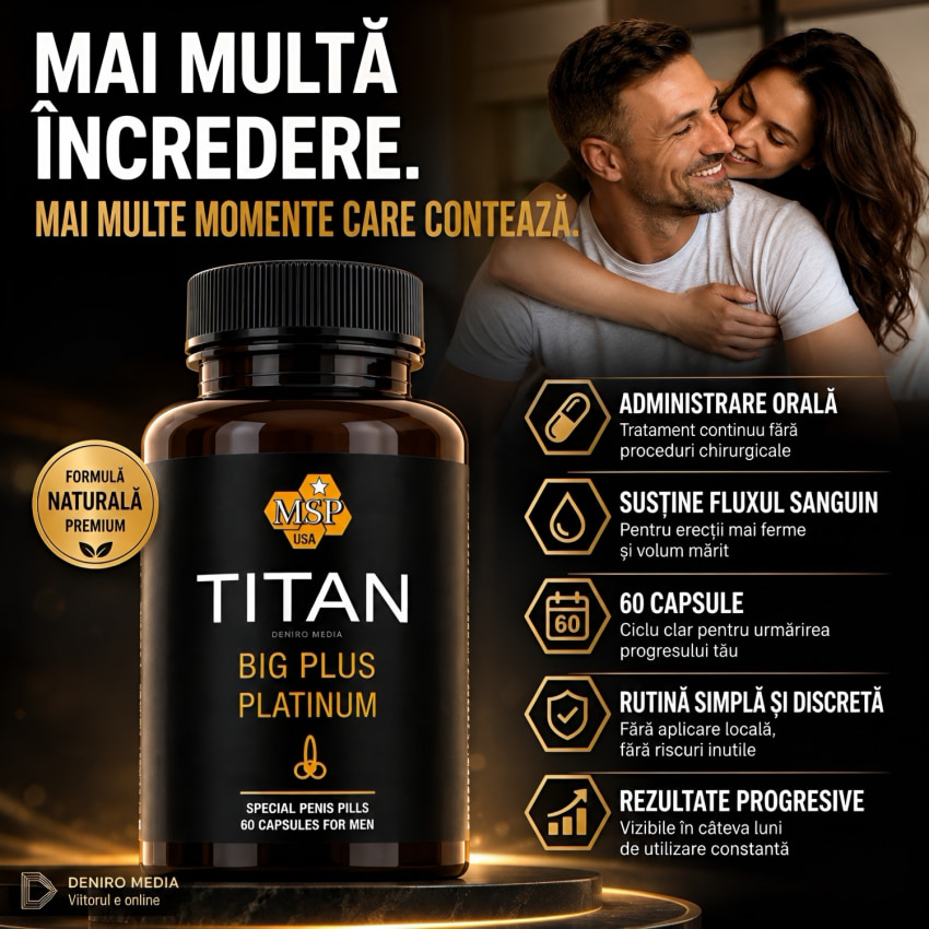 Titan Big Plus Mădular Enlargement Pills 60capsule