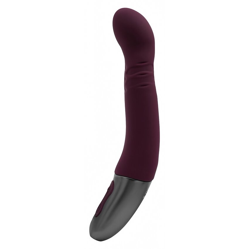 Titanz Rubine Red: Vibrator 10 Vibrații + 10 Rotații Roșu