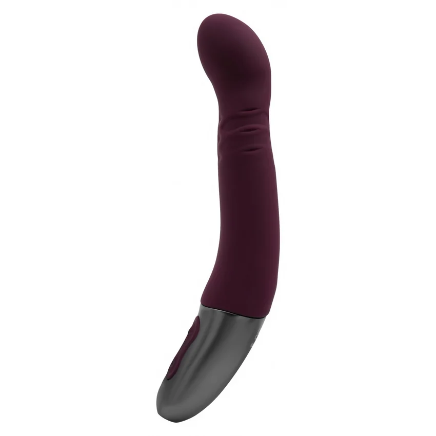 Titanz Rubine Red: Vibrator 10 Vibrații + 10 Rotații Roșu