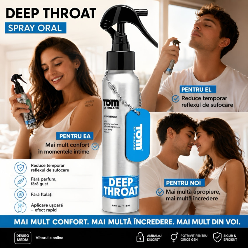 Tom Of Finland Atomizator Desensibilizant Oral 118 ml - Discret