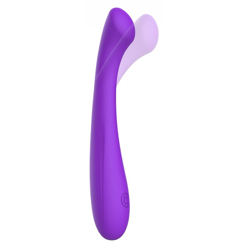 ToyJoy Luna – Vibrator Punct G Din silicon, 7 Moduri Mov