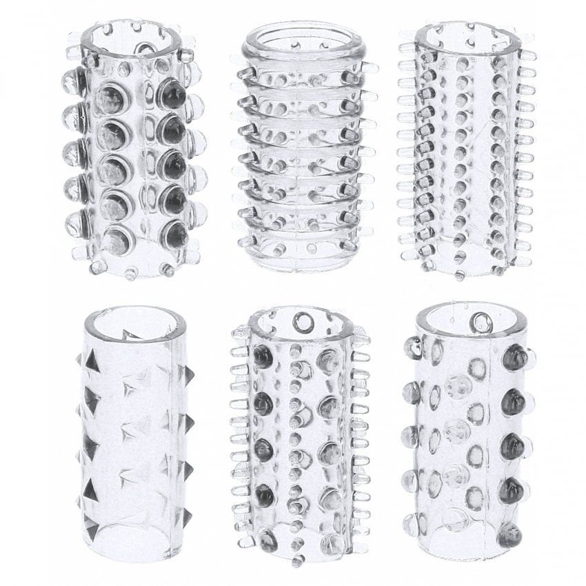 Set Manșoane Cu Striații Transparent