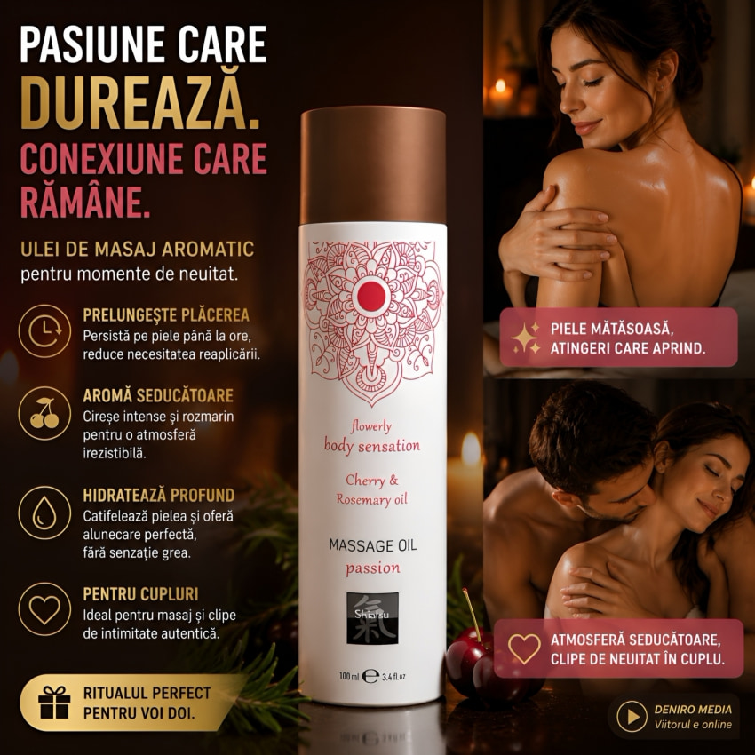 Ulei De Masaj Passion Cireșe și Rozmarin 100 ml