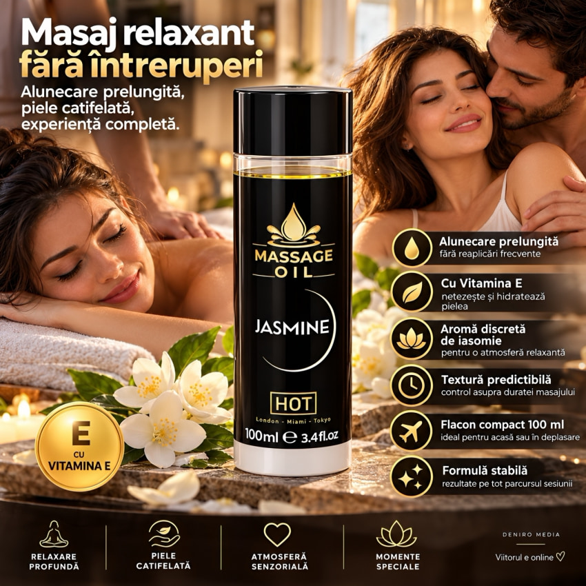 Ulei de Masaj Incitant Jasmin pentru Preludiu 100 ml