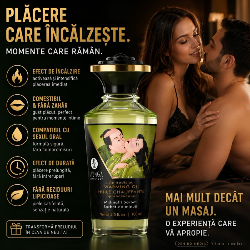 Ulei Frecție Afrodisiac Cu Încălzire Desert La Miezul Nopții 100ml