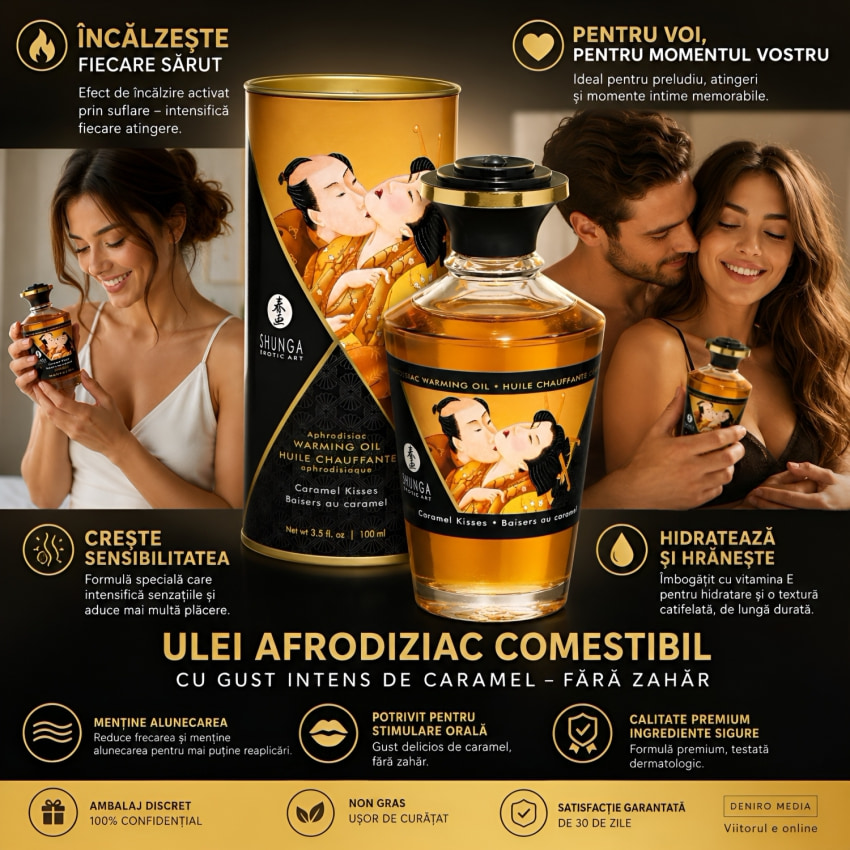 Ulei Frecție Aphrodisiac Warming Oil Caramel 100ml
