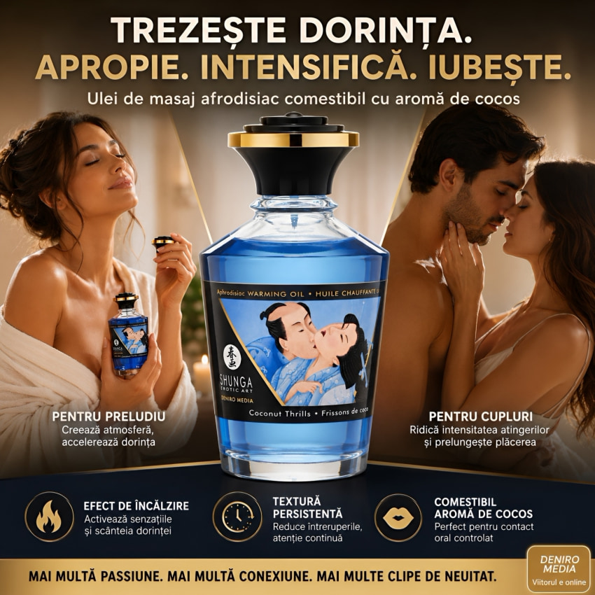 Ulei Frecție Aphrodisiac Warming Oil Coconut 100ml