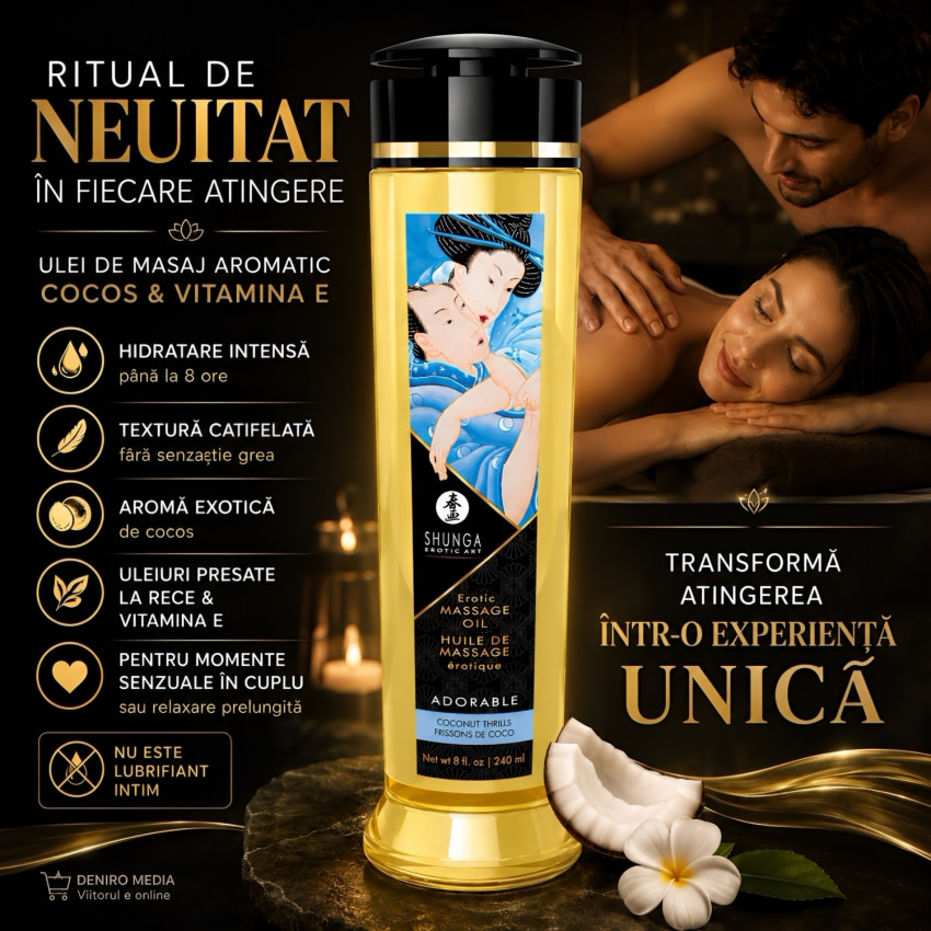 Ulei Masaj Shunga Adorable Coconut 250ml