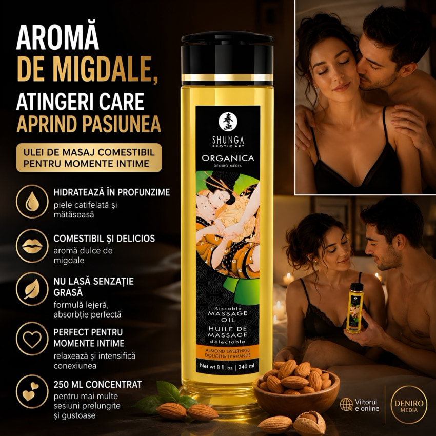 Ulei Masaj Shunga Organic Migdale 250ml