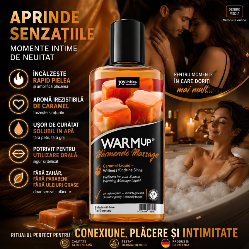 Ulei Masaj Warm Up Caramel Hot Effect 150ml