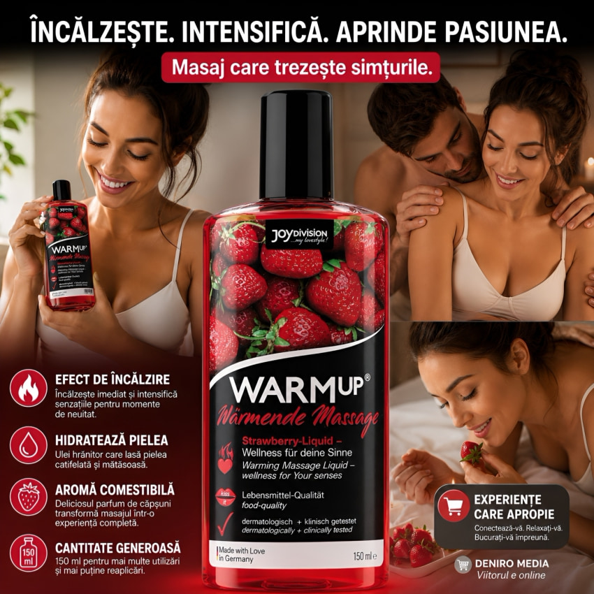 Ulei Frecție Warmup Strawberry 150ml