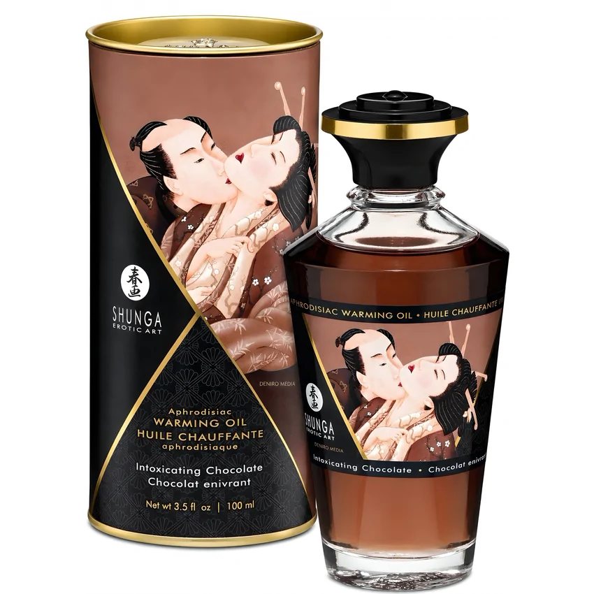 Uleiul Afrodisiac de Masaj cu Ciocolată cu Efect Încălzitor 100ml