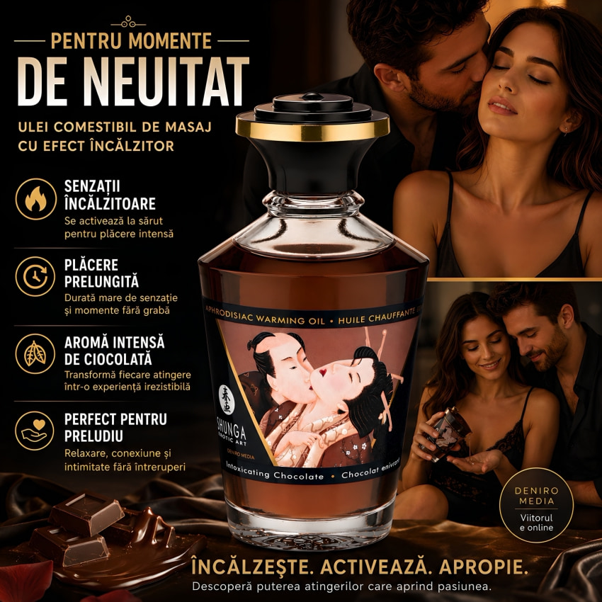 Uleiul Afrodiziac de Frecție cu Ciocolată cu Urmare Încălzitor 100ml