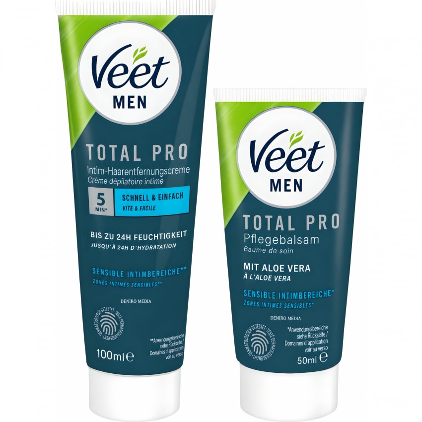 Veet Men TOTAL PRO Depilare Intimă Rapidă 5–10 Min